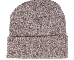 Heather Oatmeal Cuff Blank Beanie - Beechfield