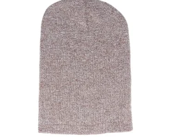 Heather Oatmeal Long Blank Beanie - Beechfield
