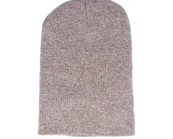 Heather Oatmeal Long Blank Beanie - Beechfield
