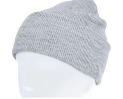 Heavyweight Heather Grey Beanie - Yupoong