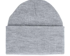 Heavyweight Heather Grey Beanie - Yupoong