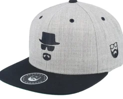 Heisenbeard Grey/Black Snapback - Bearded Man