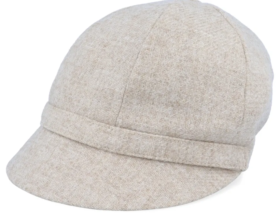 Helena Sr. Moon Shetland Beige Flat Cap - CTH Ericson