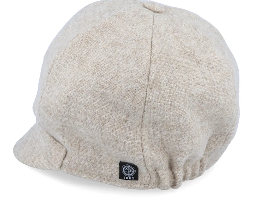 Helena Sr. Moon Shetland Beige Flat Cap - CTH Ericson