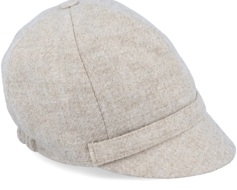 Helena Sr. Moon Shetland Beige Flat Cap - CTH Ericson