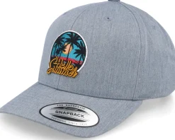 Hello Summer Palm Sunset Grey Adjustable - Kiddo Cap