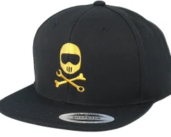 Helmbones Black Snapback - Born To Ride