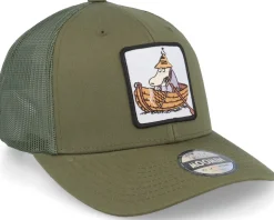 Hemulen Boat Buck Green Trucker - Moomin