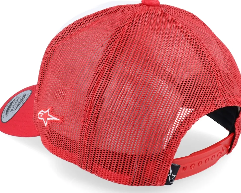 Heritage Patch Hat White/Red Trucker - Alpinestars