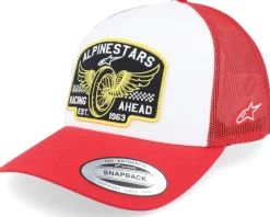 Heritage Patch Hat White/Red Trucker - Alpinestars