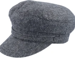 Herringbone Fiddler Charcoal Vega Cap - Jaxon & James