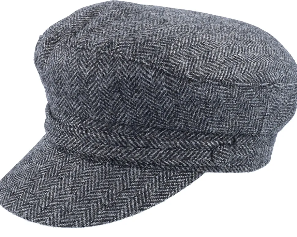 Herringbone Fiddler Charcoal Vega Cap - Jaxon & James