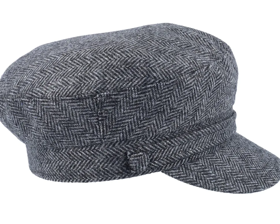 Herringbone Fiddler Charcoal Vega Cap - Jaxon & James