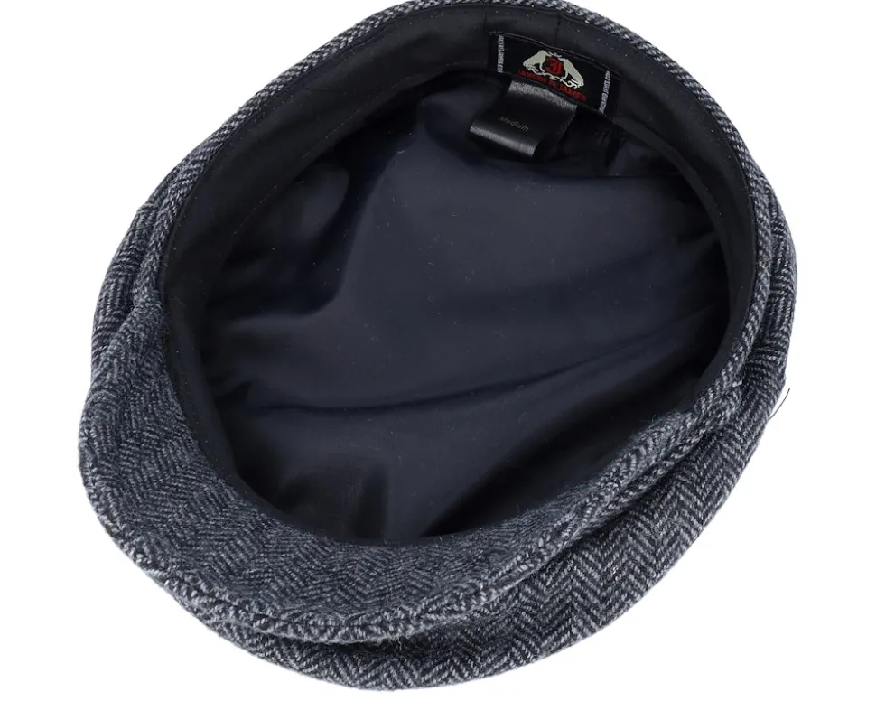 Herringbone Fiddler Charcoal Vega Cap - Jaxon & James