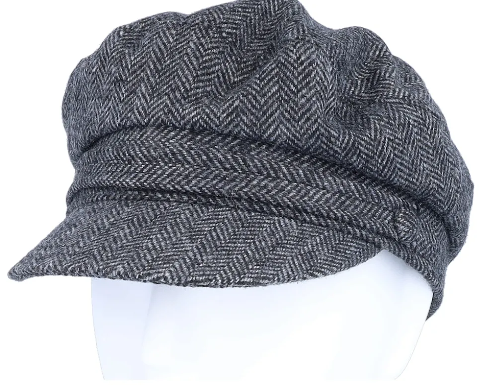 Herringbone Fiddler Charcoal Vega Cap - Jaxon & James