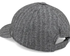 Herringbone Softfix Grey Dad Cap - City Sport