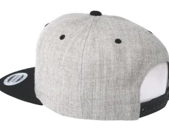 Hexagon Anchor Heather Grey Black Snapback - Jack Anchor