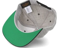 Hexagon Anchor Heather Grey Black Snapback - Jack Anchor