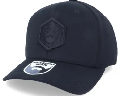 Hexagon Logo 110 Black/Black Adjustable - Bearded Man