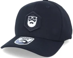 Hexagon Logo 110 Black/White Adjustable - Bearded Man