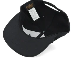 Hexagon Logo Black/Black Snapback - Bearded Man