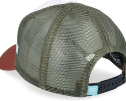 Hft Beach Freaks Brown/White/Wine A-Frame Trucker - Coastal