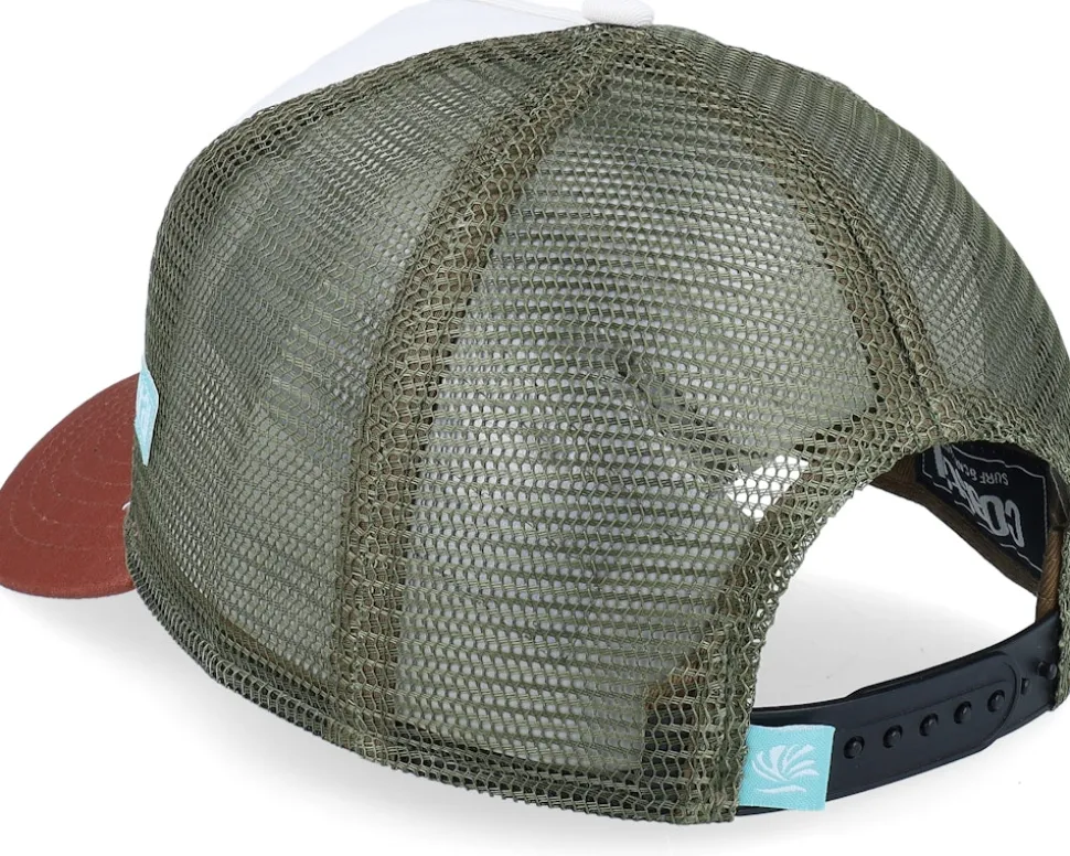 Hft Beach Freaks Brown/White/Wine A-Frame Trucker - Coastal