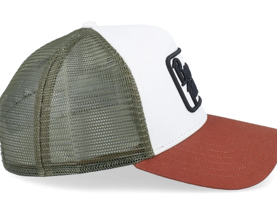 Hft Beach Freaks Brown/White/Wine A-Frame Trucker - Coastal