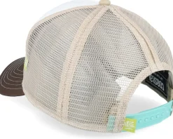 Hft Board To Death Beige/White/Brown A-Frame Trucker - Coastal