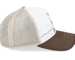 Hft Board To Death Beige/White/Brown A-Frame Trucker - Coastal