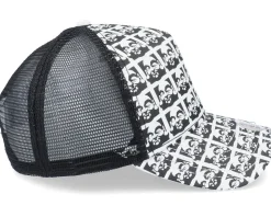 Hft Buddha Allover Black/White Trucker - Djinns