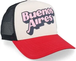 Hft Buenos Aires Black/Creme/Red Trucker - Coastal
