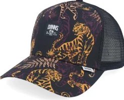 Hft Cap Aloha Tiger Dark A-Frame Trucker - Djinns