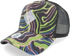 Hft Cap Arty Waves Black/Black Trucker - Djinns