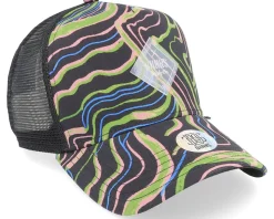 Hft Cap Arty Waves Black/Black Trucker - Djinns