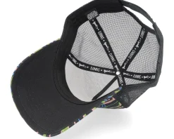 Hft Cap Arty Waves Black/Black Trucker - Djinns