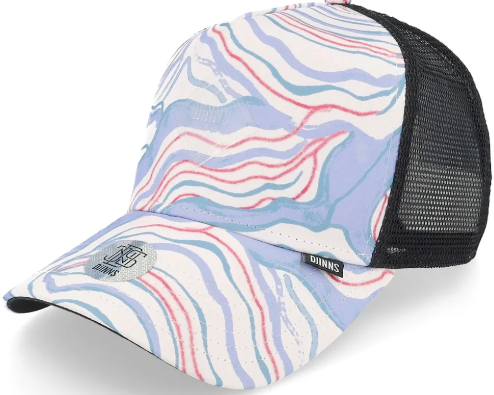 Hft Cap Arty Waves White/Black Trucker - Djinns