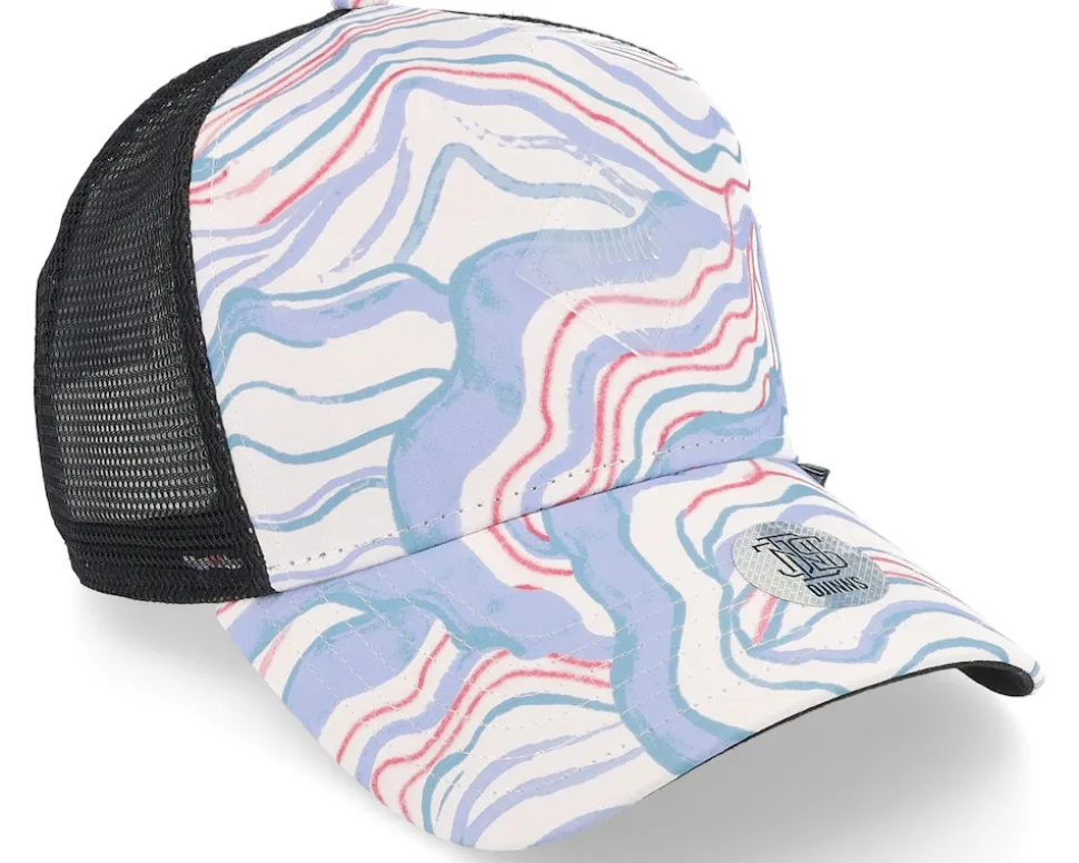 Hft Cap Arty Waves White/Black Trucker - Djinns