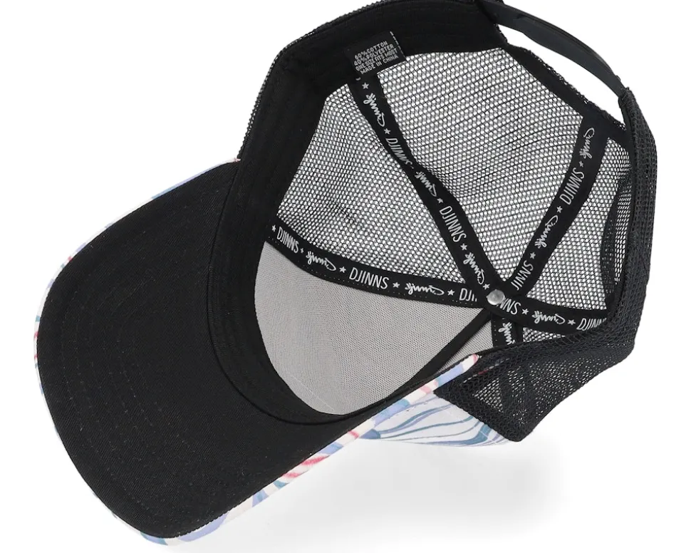 Hft Cap Arty Waves White/Black Trucker - Djinns