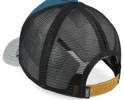 Hft Cap Being Cheered Petrol/Heather Grey A-Frame Trucker - Djinns