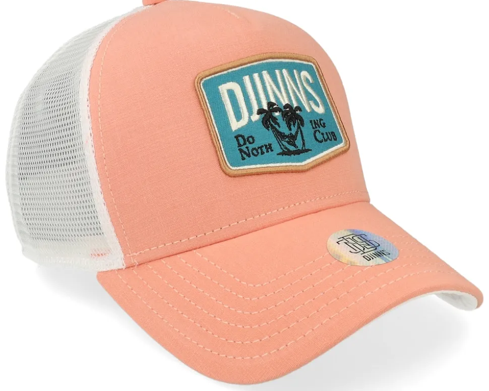 Hft Cap Dnc Sunnyfab Coral/White Trucker - Djinns