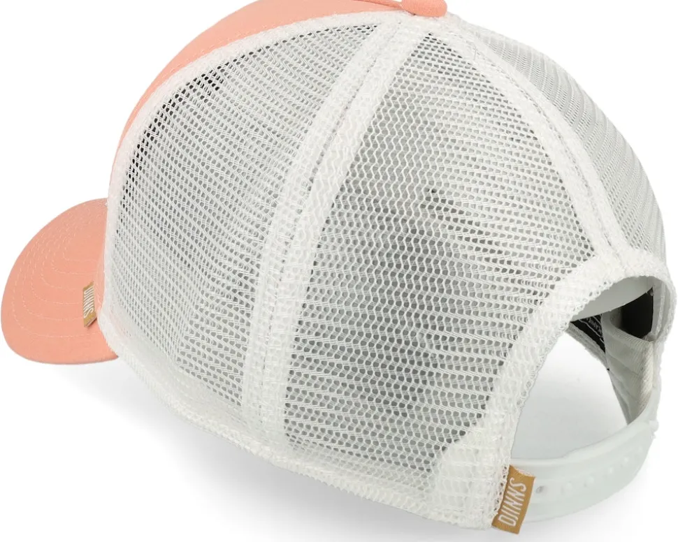 Hft Cap Dnc Sunnyfab Coral/White Trucker - Djinns
