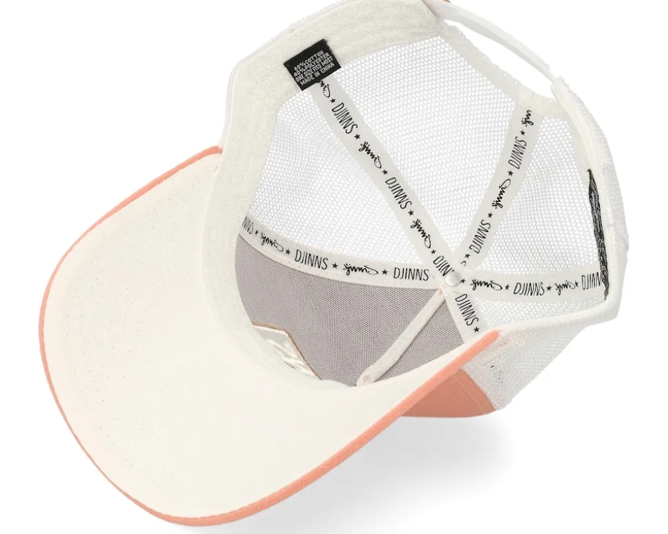 Hft Cap Dnc Sunnyfab Coral/White Trucker - Djinns