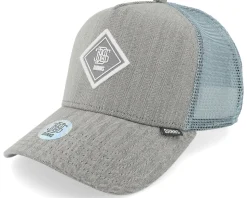 Hft Cap Fine Herringsbone Grey Trucker - Djinns