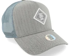 Hft Cap Fine Herringsbone Grey Trucker - Djinns
