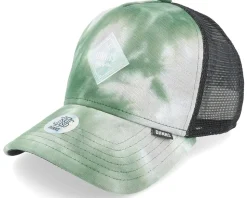 Hft Cap Jerseybatique Green/White Trucker - Djinns