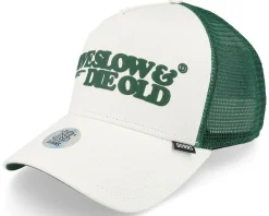 Hft Cap LSDO White/Green Trucker - Djinns