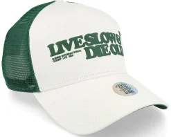 Hft Cap LSDO White/Green Trucker - Djinns