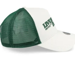 Hft Cap LSDO White/Green Trucker - Djinns