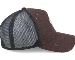 Hft Cap Mon Spots Dark Brown/Black A-Frame Trucker - Djinns